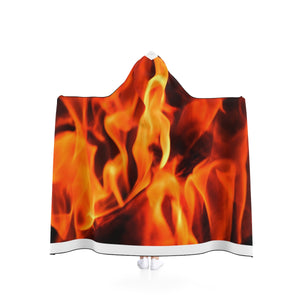 Roaring Fire Hooded Blanket