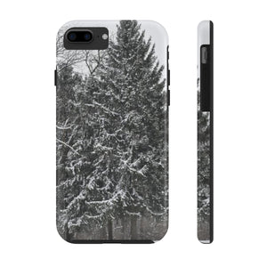 Snowy Pine Tree extra protection Phone Case