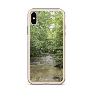 Creek in the forest iPhone Case