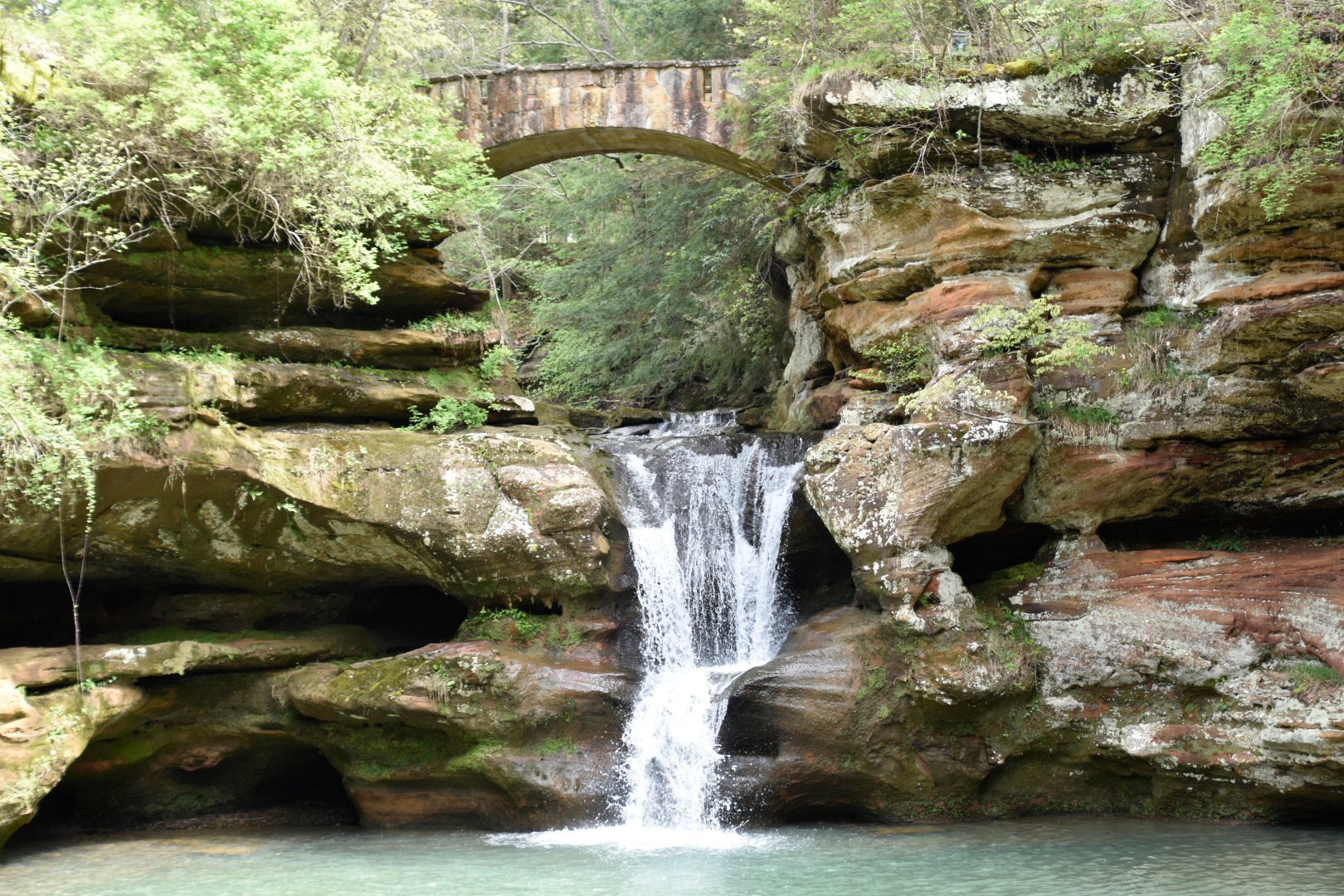 Upper falls of hocking hills