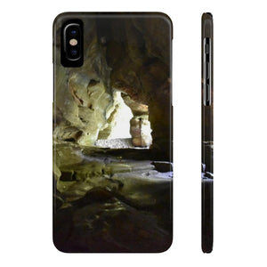 Rock house of hocking hills Slim Phone Case