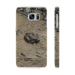 The curious toad Slim Phone Cases