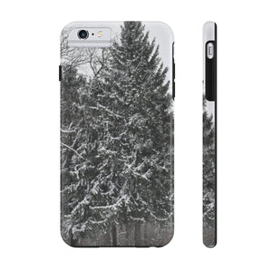 Snowy Pine Tree extra protection Phone Case