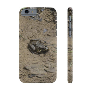 The curious toad Slim Phone Cases