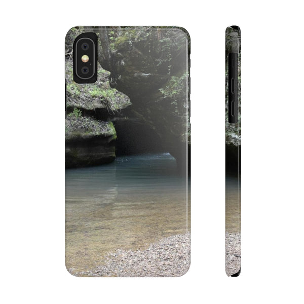 Rocks of salt creek Slim Phone Cases