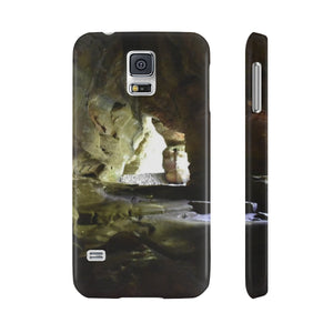 Rock house of hocking hills Slim Phone Case