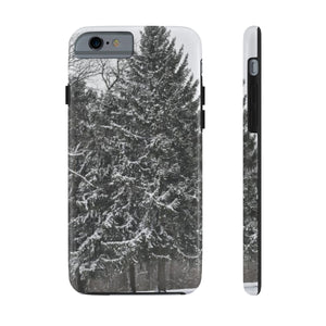 Snowy Pine Tree extra protection Phone Case