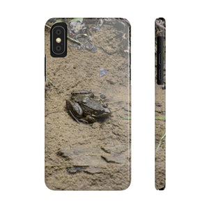 The curious toad Slim Phone Cases