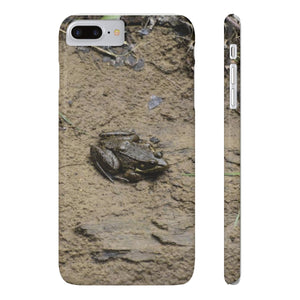 The curious toad Slim Phone Cases