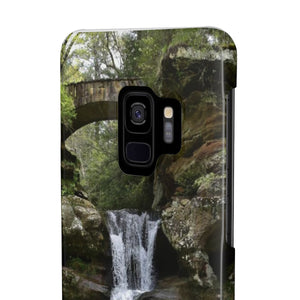 Upper falls of Hocking hills Slim Phone Cases