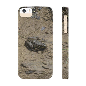 The curious toad Slim Phone Cases