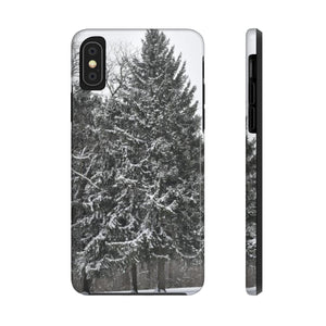 Snowy Pine Tree extra protection Phone Case