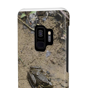 The curious toad Slim Phone Cases