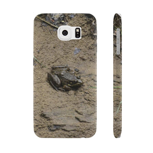 The curious toad Slim Phone Cases