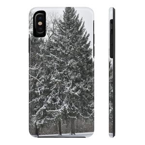 Snowy Pine Tree extra protection Phone Case