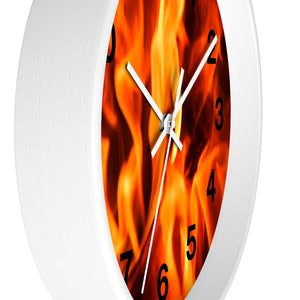 Roaring fire Wall clock