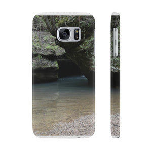 Rocks of salt creek Slim Phone Cases