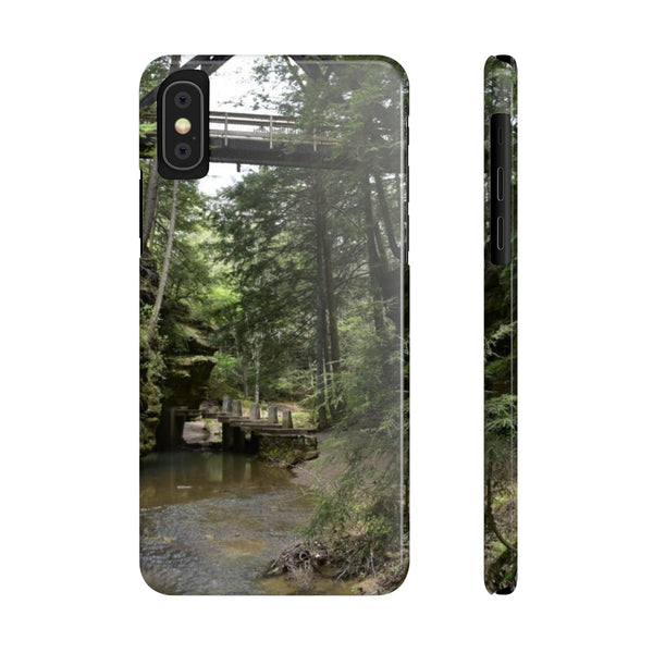 Overlook bridge  Slim Phone Cases