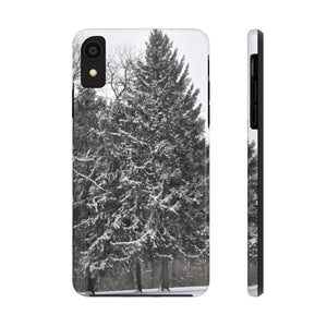 Snowy Pine Tree extra protection Phone Case