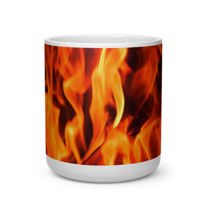 Roaring Fire Heart Shape Mug