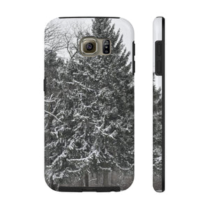 Snowy Pine Tree extra protection Phone Case