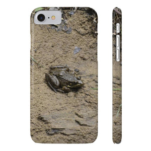 The curious toad Slim Phone Cases