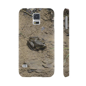 The curious toad Slim Phone Cases